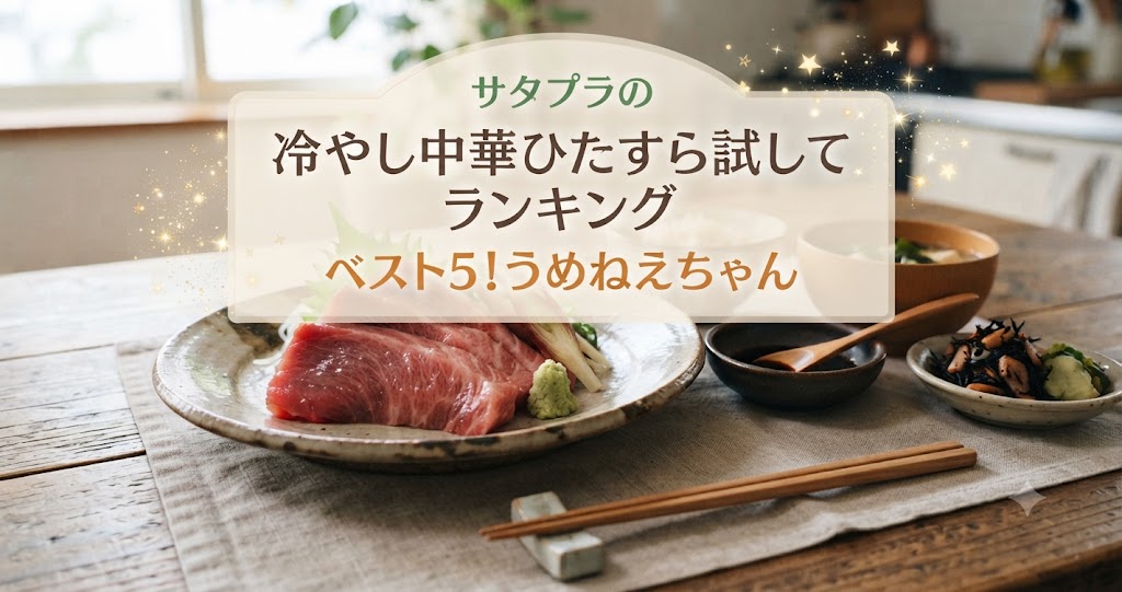 サタプラの冷やし中華ひたすら試してランキングベスト5！うめねえちゃん