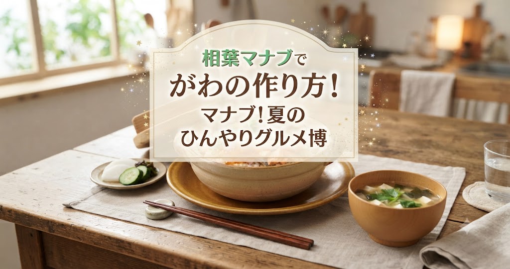 相葉マナブでがわの作り方！マナブ！夏のひんやりグルメ博