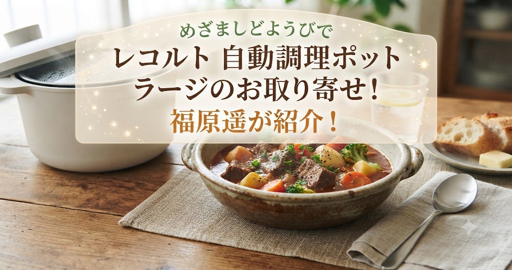 めざましどようびでレコルト 自動調理ポット ラージのお取り寄せ!福原遥が紹介!