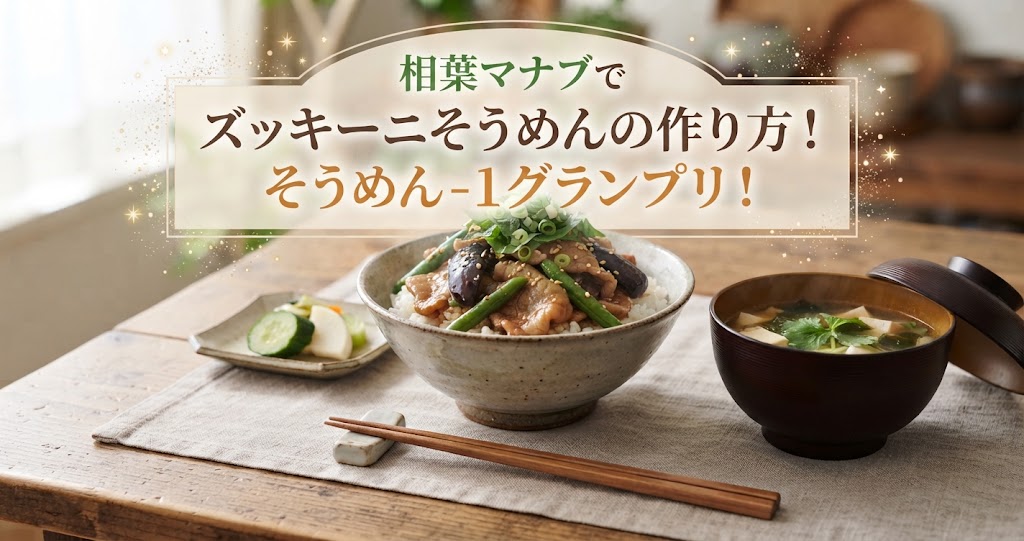 相葉マナブでズッキーニそうめんの作り方！そうめん-1グランプリ！