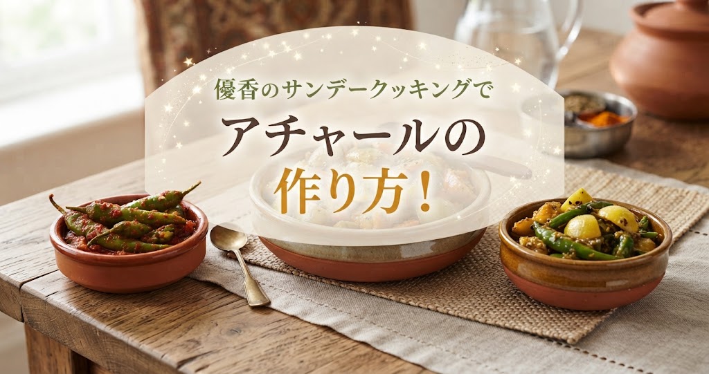 優香のサンデークッキングでアチャールの作り方！