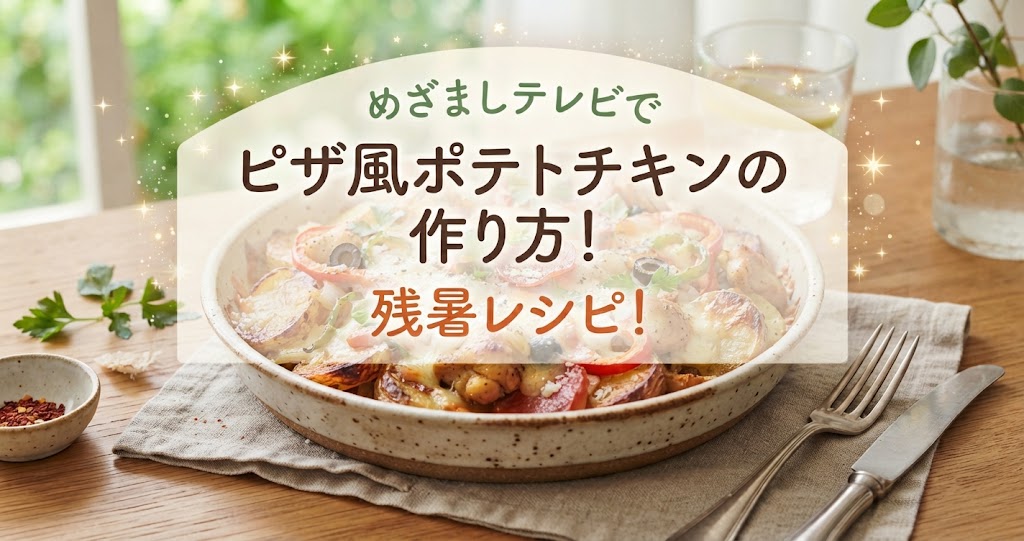 めざましテレビでピザ風ポテトチキンの作り方!残暑レシピ!