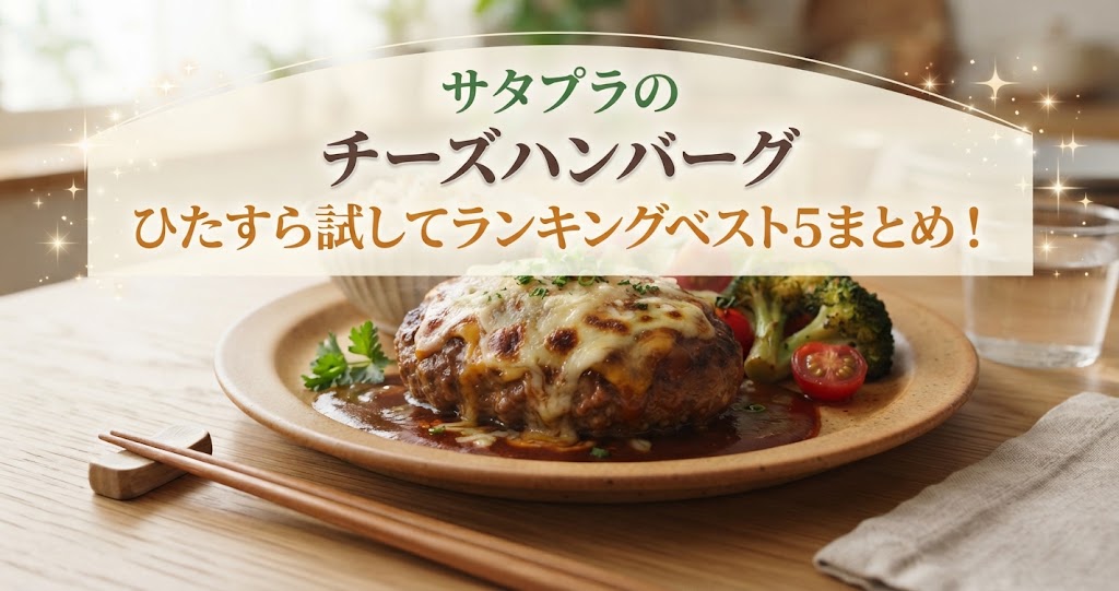 サタプラのチーズハンバーグひたすら試してランキングベスト5まとめ！