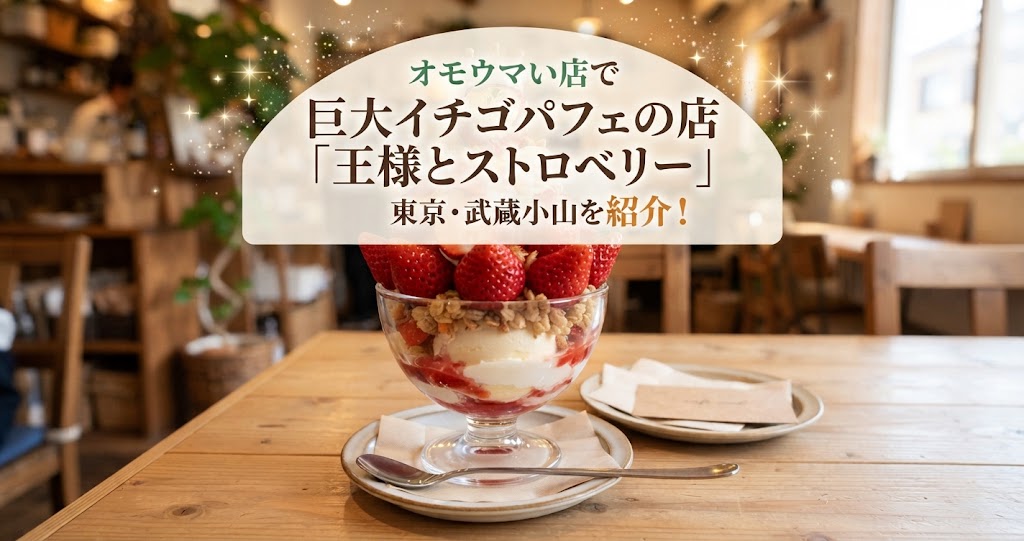 オモウマい店で巨大イチゴパフェの店「王様とストロベリー」東京・武蔵小山を紹介！