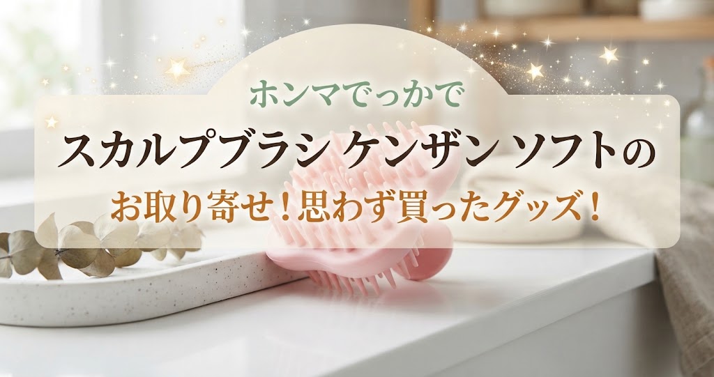 ホンマでっかでスカルプブラシ ケンザン ソフトのお取り寄せ！思わず買ったグッズ！