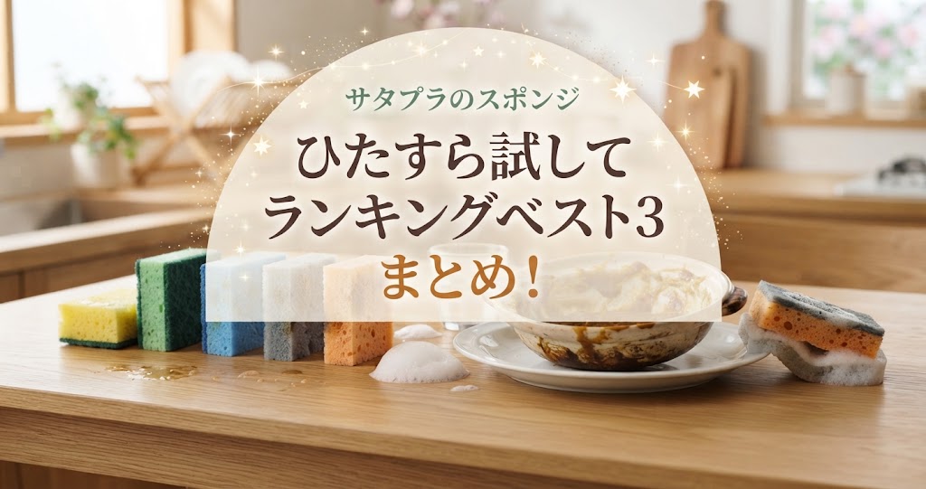 サタプラのスポンジひたすら試してランキングベスト3まとめ！
