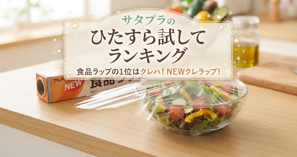 サタプラのひたすら試してランキング食品ラップの1位はクレハ！NEWクレラップ！