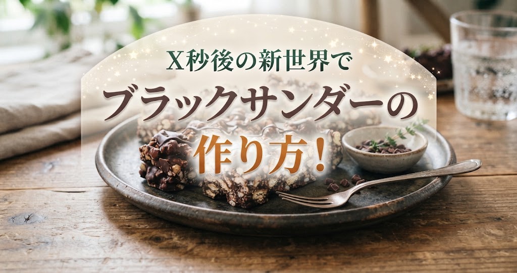 X秒後の新世界でブラックサンダーの作り方!