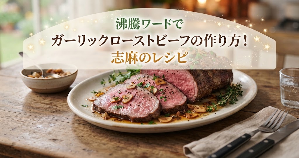 沸騰ワードでガーリックローストビーフの作り方!志麻のレシピ