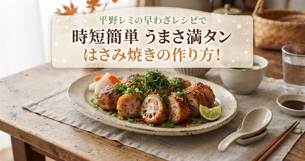 平野レミの早わざレシピで時短簡単うまさ満タンはさみ焼きの作り方！