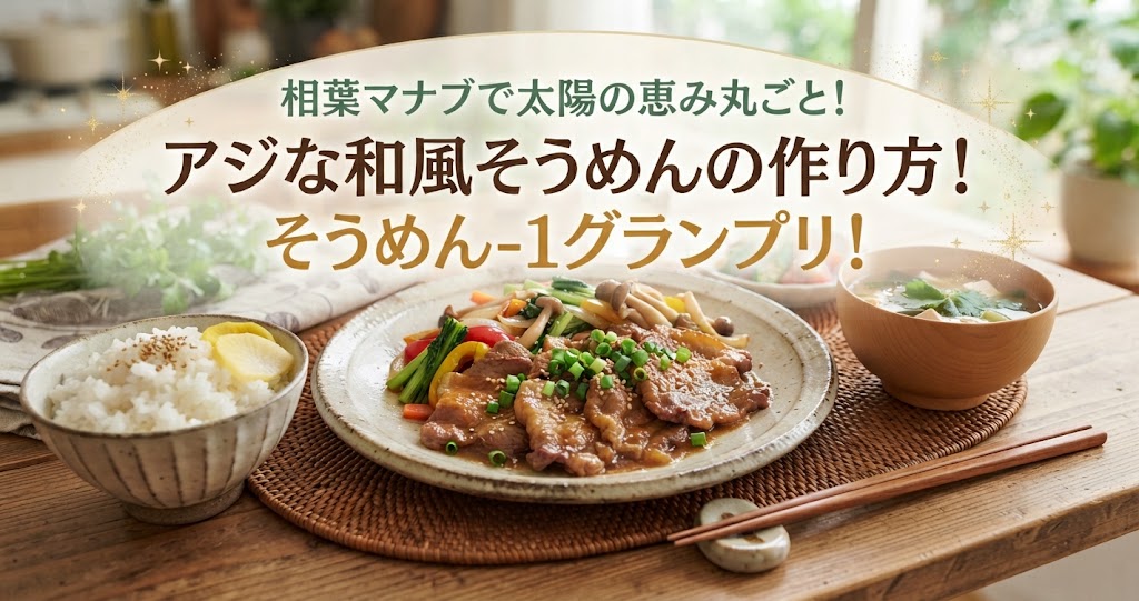 相葉マナブで太陽の恵み丸ごと!アジな和風そうめんの作り方!そうめん-1グランプリ!